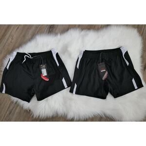 NWT Xara Polyester Youth Girls Medium Vented Soccer Shorts (LOT OF 2 PAIR!)